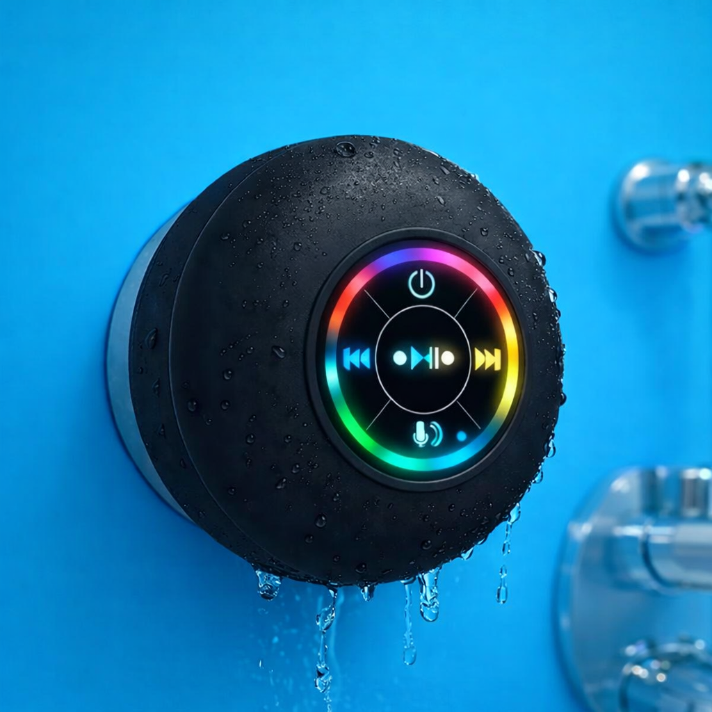 SplashTune Pro – IPX4 Waterproof Shower Bluetooth Speaker